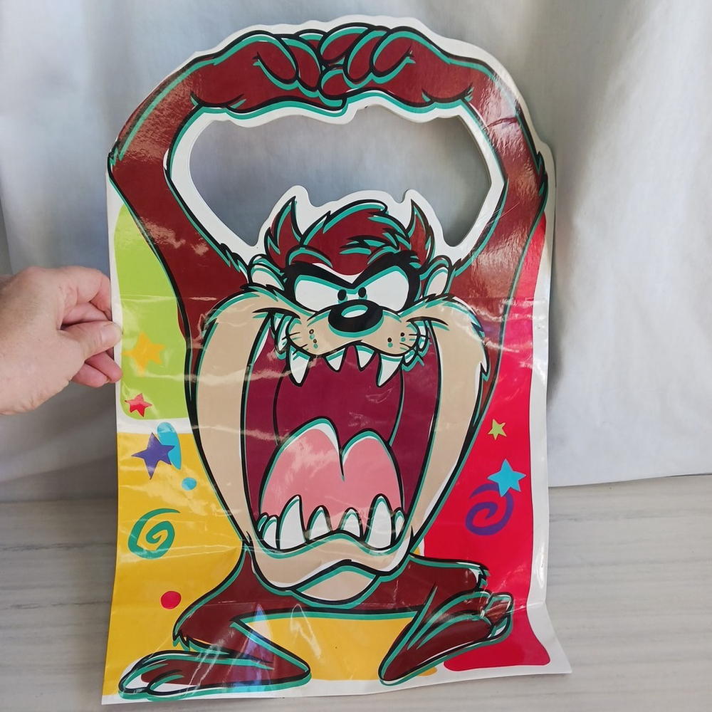 Vintage Hallmark Tasmanian Devil Looney Tunes Gift Bag